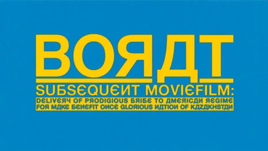 Відео до фільму Борат: Наступний фільм | Borat: Subsequent Moviefilm - Tr&aacute;iler Oficial | Amazon Prime Video