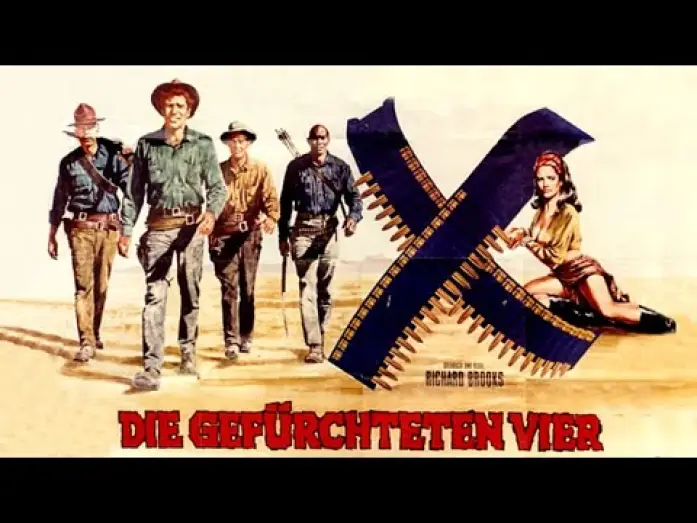 Відео до фільму Професіонали | Die gef&uuml;rchteten Vier - Trailer (1966, Deutsch/German)