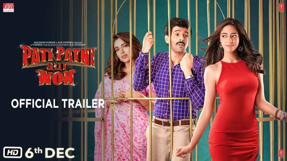 Відео до фільму पति पत्नी और वो | Official Trailer: Pati Patni Aur Woh | Kartik Aaryan, Bhumi Pednekar, Ananya Panday |Releasing 6 Dec