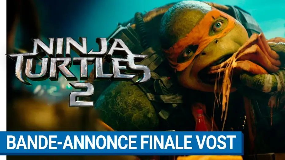 Відео до фільму Підлітки-мутанти. Черепашки-ніндзя 2 — NINJA TURTLES 2 - Bande Annonce 2 VOST