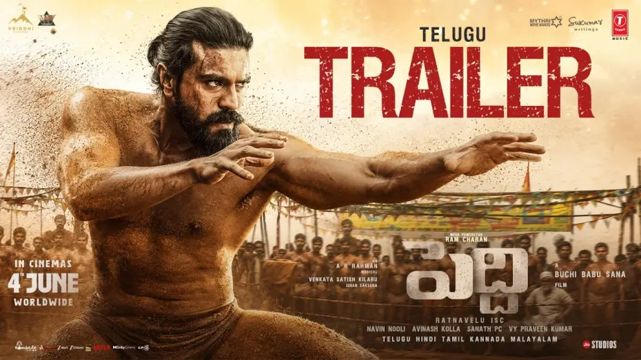 Відео до фільму పెద్ది | Peddi Official Trailer (Telugu) | Ram Charan | Janhvi Kapoor | A R Rahman | Buchi Babu Sana
