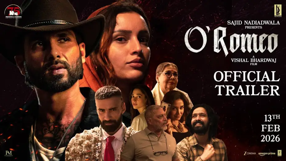 Відео до фільму ओ रोमियो | O'Romeo Official Trailer | Sajid N | Vishal B | Shahid K | Triptii D | Nana P | Avinash T | 13th Feb