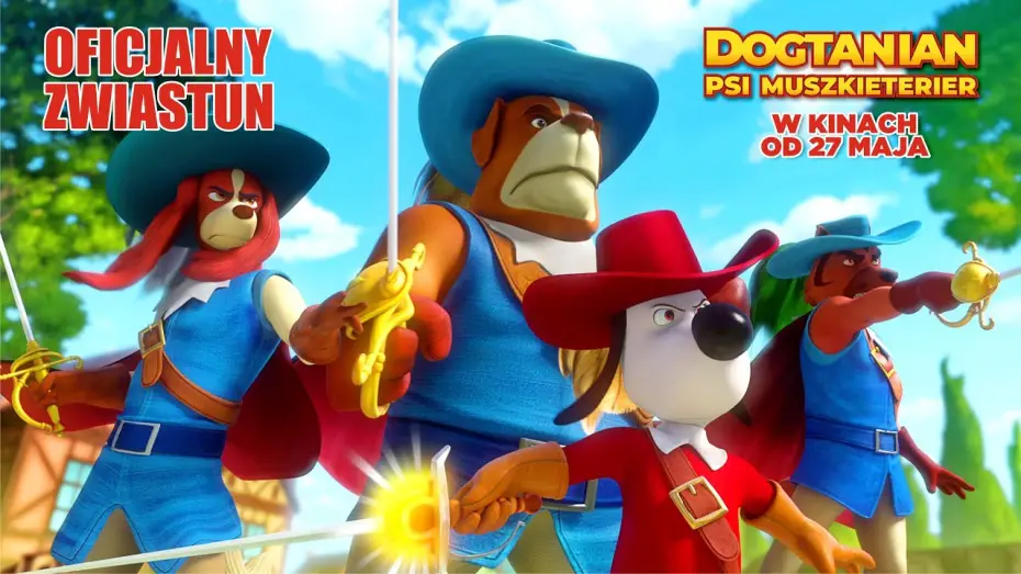 Відео до фільму Три мушкетери — Dogtanian. Psi Muszkieterier - zwiastun PL
