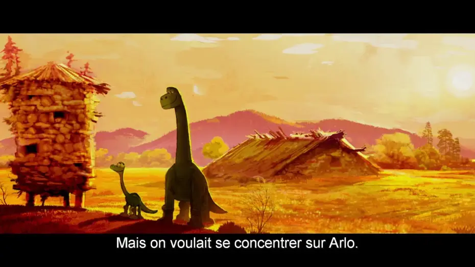 Відео до фільму Добрий динозавр | Le Voyage d'Arlo - Sc&egrave;ne coup&eacute;e : La construction du silo