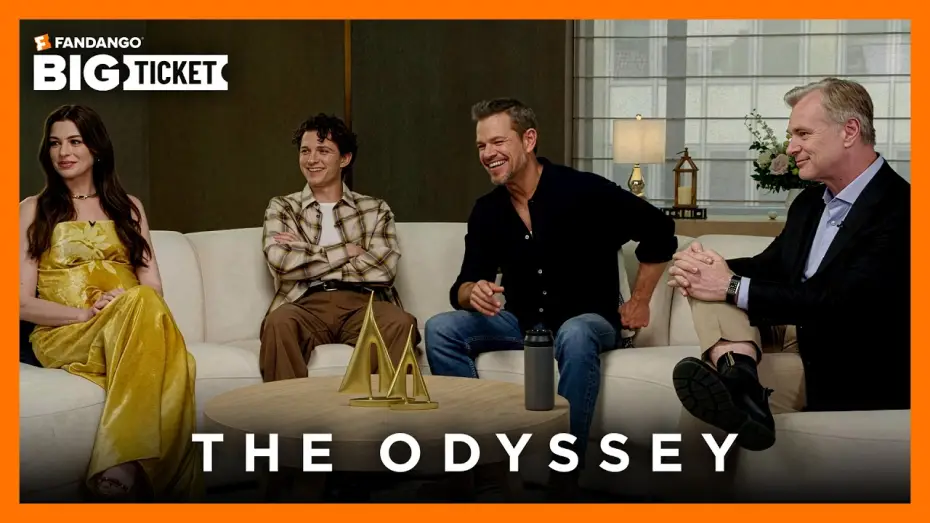 Відео до фільму Одіссея — “How?!” Matt Damon, Anne Hathaway & Tom Holland on Christopher Nolan’s Film Methods in ‘The Odyssey’