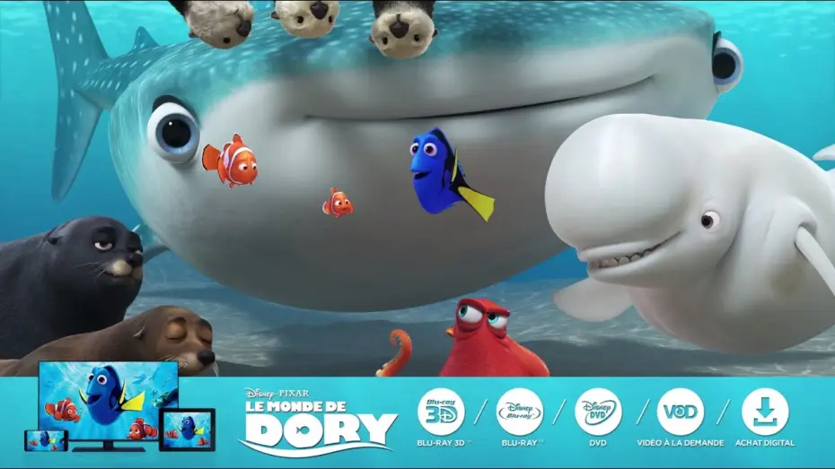 Відео до фільму У пошуках Дорі — Le Monde de Dory - Avec vous partout, dès aujourd'hui !