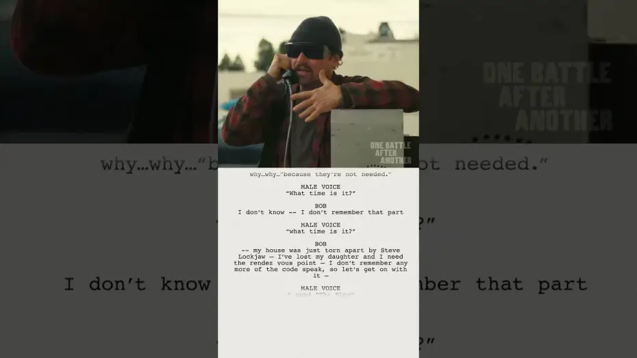 Відео до фільму Одна битва за іншою | Script to Screen: Bob's Phone Call