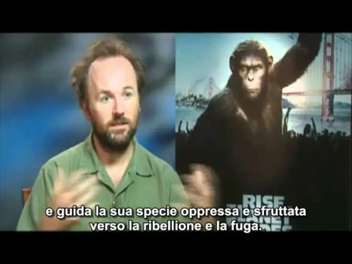 Відео до фільму Повстання планети мавп — L'alba del pianeta delle Scimmie videointervista Rupert Wyatt