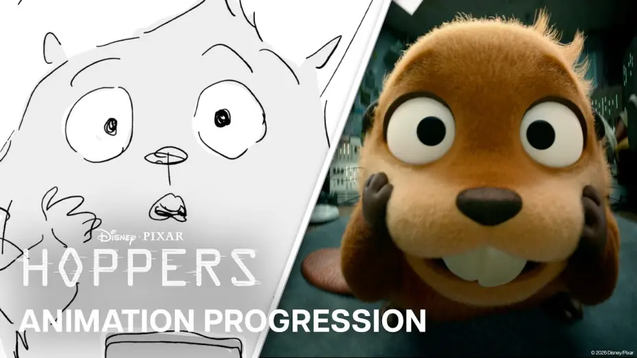Відео до фільму Стрибунці | Animation Progression | Mabel Beaver Escapes the Lab
