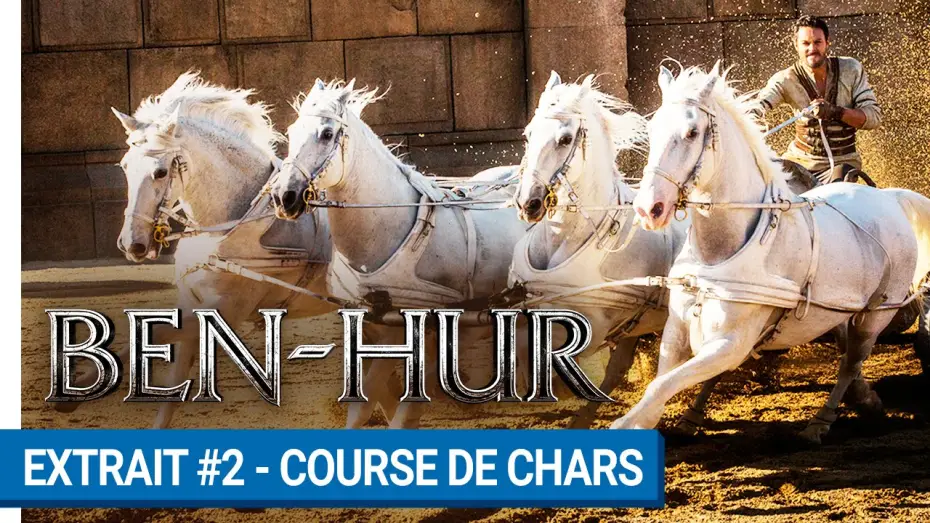 Відео до фільму Бен-Гур | BEN-HUR - Extrait #2 : Course de chars (VOST)