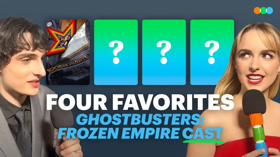 Відео до фільму Мисливці на привидів: Крижана імперія | Four Favorites with Ghostbusters' Finn Wolfhard, Mckenna Grace, and James Acaster