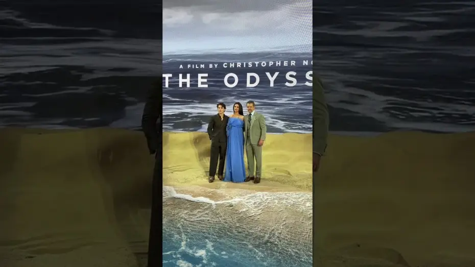 Відео до фільму Одіссея — A family reunion. Matt Damon, Anne Hathaway & Tom Holland at the World Premiere of The Odyssey.