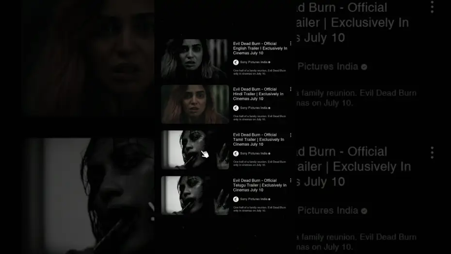 Відео до фільму Evil Dead Burn — Don’t press play unless you’re prepared to face it