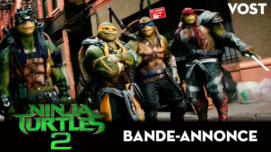Відео до фільму Підлітки-мутанти. Черепашки-ніндзя 2 — NINJA TURTLES 2 - Bande Annonce VOST