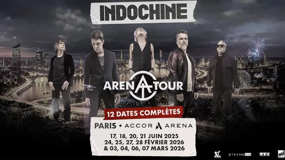 Відео до фільму Indochine - Arena Tour, le concert &eacute;v&eacute;nement | Indochine Arena Tour, le concert &eacute;v&egrave;nement ! le 4 mars &agrave; 21h25 sur TMC !