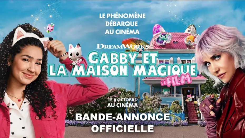 Відео до фільму Ляльковий будиночок Ґаббі у кіно | Gabby et la Maison magique - Le Film - Bande-annonce officielle VOST [Au cin&eacute;ma le 8 octobre]
