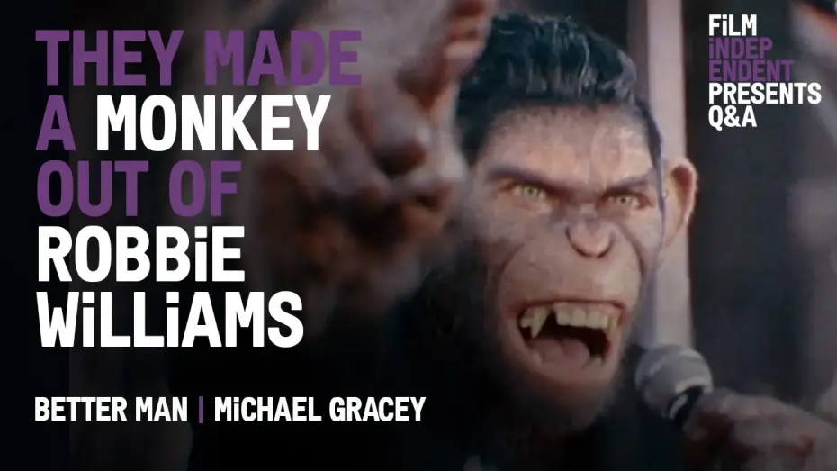 Відео до фільму Роббі Вільямс: Better Man | Monkeying Around w Robbie Williams - &lsquo;Better Man&rsquo; Q&A w Director Michael Gracey & Sam Levinson