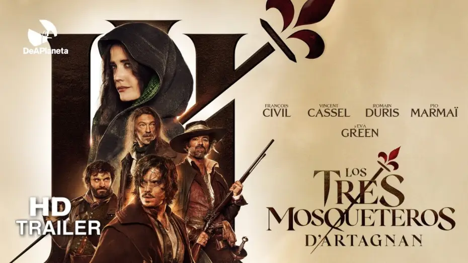 Відео до фільму Три мушкетери: д&rsquo;Артаньян | "Los Tres Mosqueteros: D'Artagnan" - Tr&aacute;iler Oficial (Estreno 14 de abril)