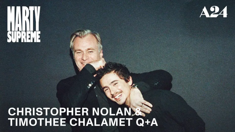 Відео до фільму Марті Супрім. Геній комбінацій | Christopher Nolan & Timoth&eacute;e Chalamet Q+A