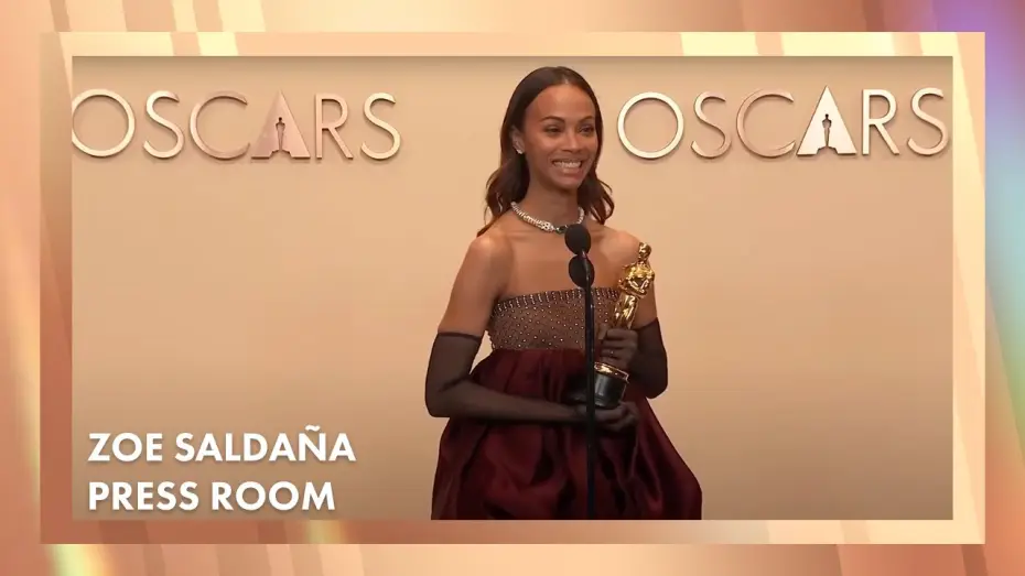 Відео до фільму Емілія Перес | 'Emilia P&eacute;rez' Best Supporting Actress Press Room Speech | 97th Oscars (2025)[Zoe Salda&ntilde;a]