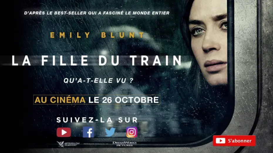 Відео до фільму Дівчина у потягу | LA FILLE DU TRAIN - BANDE-ANNONCE 1 - VF