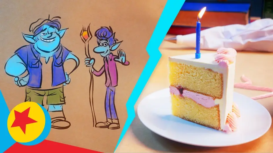 Відео до фільму Уперед | Ian and Barley from Onward Make Birthday Cake | Cooking With Pixar