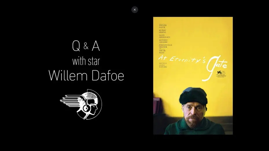Відео до фільму Ван Гог. На порозі вічності | At Eternity's Gate Q&A with Willem Dafoe