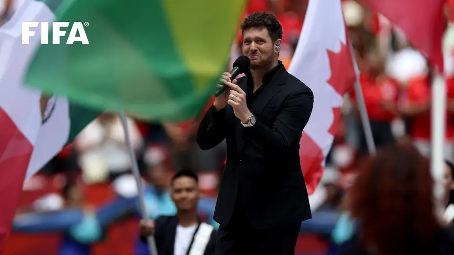 Відео до фільму 2026 FIFA World Cup Opening Game - Canada | Michael Bubl&eacute; performs Bring It On Home to Me at FIFA World Cup 2026 Opening Match in Canada!