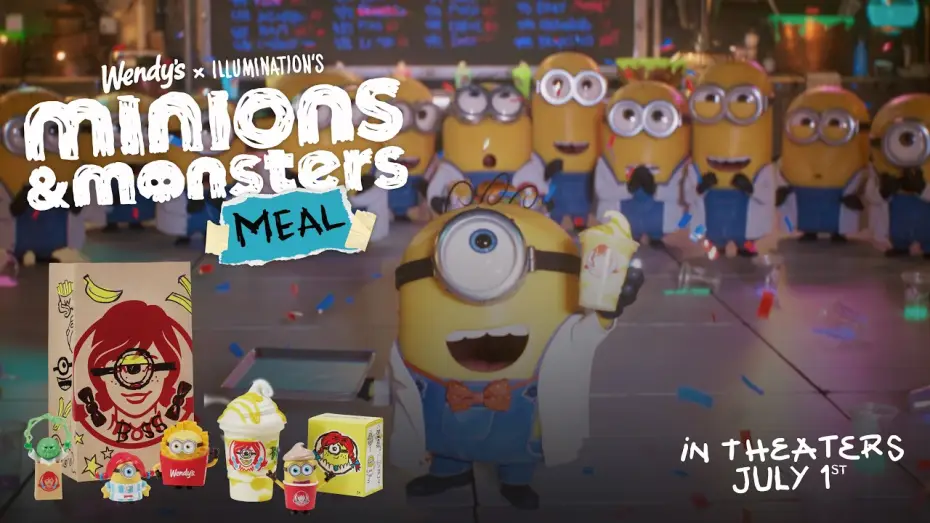 Відео до фільму Посіпаки і Монстряки — The Minions & Monsters Meal has landed at Wendy’s