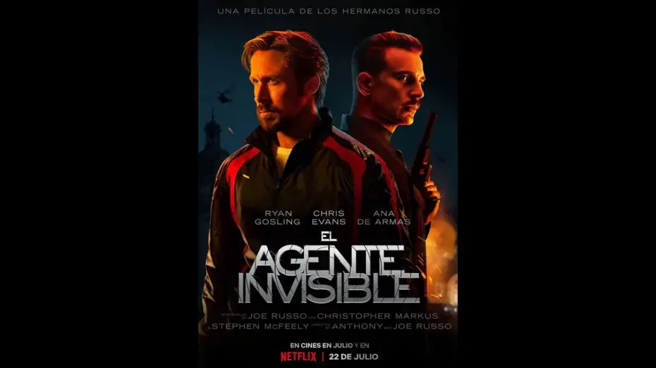 Відео до фільму Сіра людина — EL AGENTE INVISIBLE – Tráiler Español [HD][5.1] (2022)