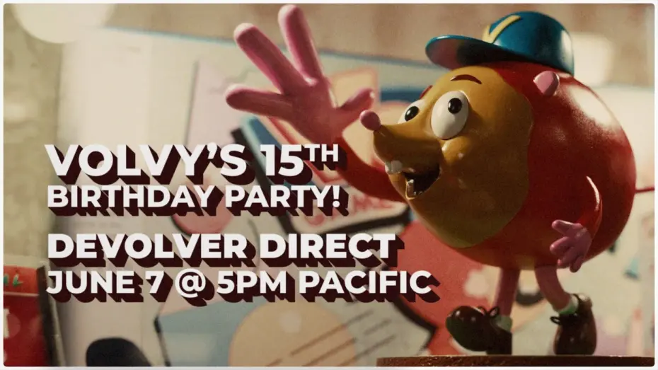 Відео до фільму Devolver Direct 2024: Volvy's 15th Birthday Party | Join us for Volvy's Birthday Party on June 7 | Devolver Direct 2024 | Summer Game Fest