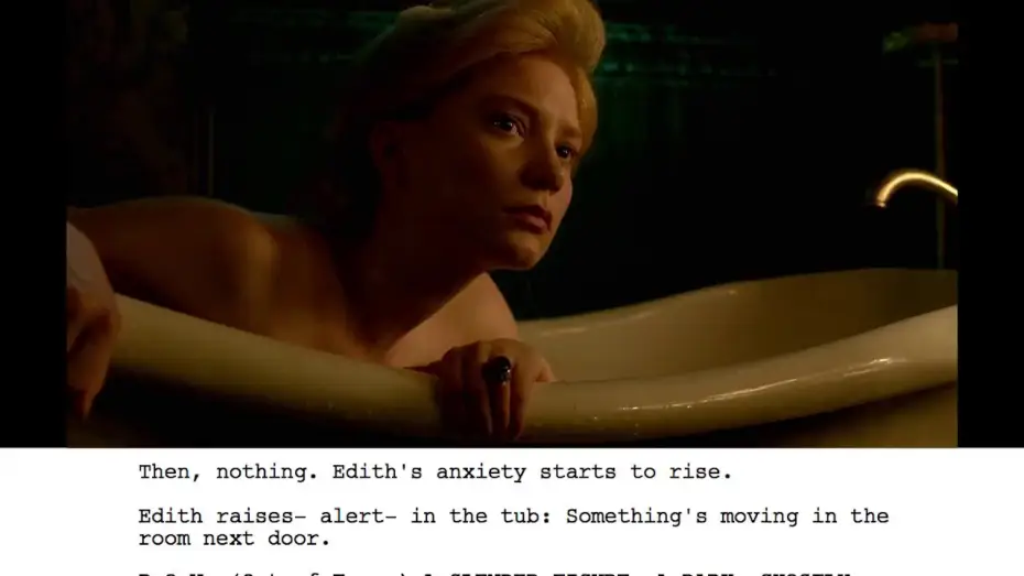 Відео до фільму Багряний пік | From Script to Screen: Bath Scene