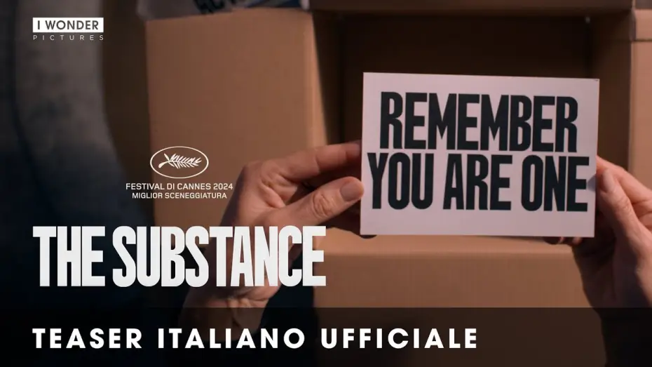 Відео до фільму Субстанція | THE SUBSTANCE | Teaser Trailer italiano ufficiale HD