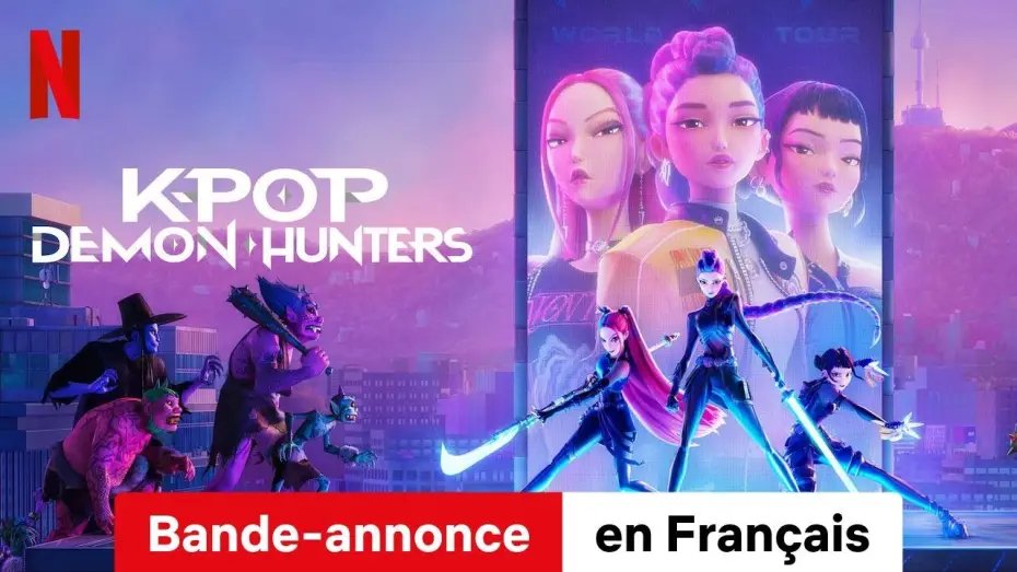 Відео до фільму Кейпоп-мисливиці на демонів | KPop Demon Hunters (Bande-annonce) | Bande-Annonce en Fran&ccedil;ais | Netflix