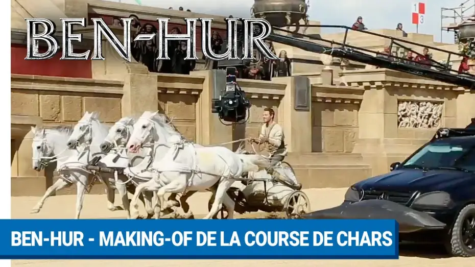 Відео до фільму Бен-Гур | BEN-HUR - Making-of de la course de chars