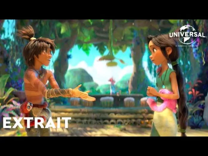 Відео до фільму Сімейка Крудсів: Нова ера — Les Croods 2 : Une Nouvelle Ère - Extrait Guy et Eep rencontrent Aurore VF [Au cinéma le 7 juillet]