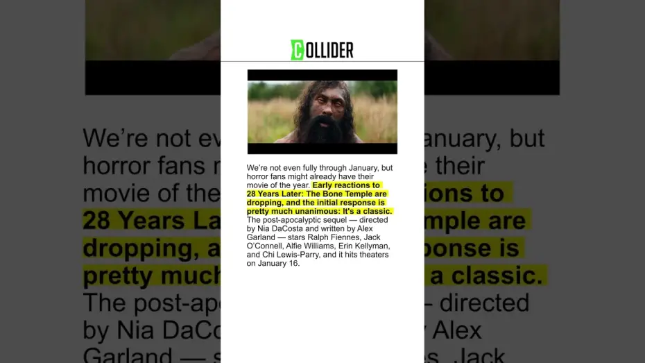 Відео до фільму 28 років по тому: Храм кісток | Discover the secret of The Bone Temple.