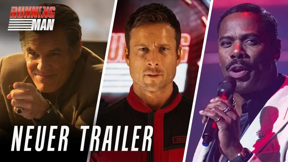 Відео до фільму Людина, що біжить | The Running Man | Neuer Trailer (2025 Film) Edgar Wright, Glen Powell, Josh Brolin, Colman Domingo