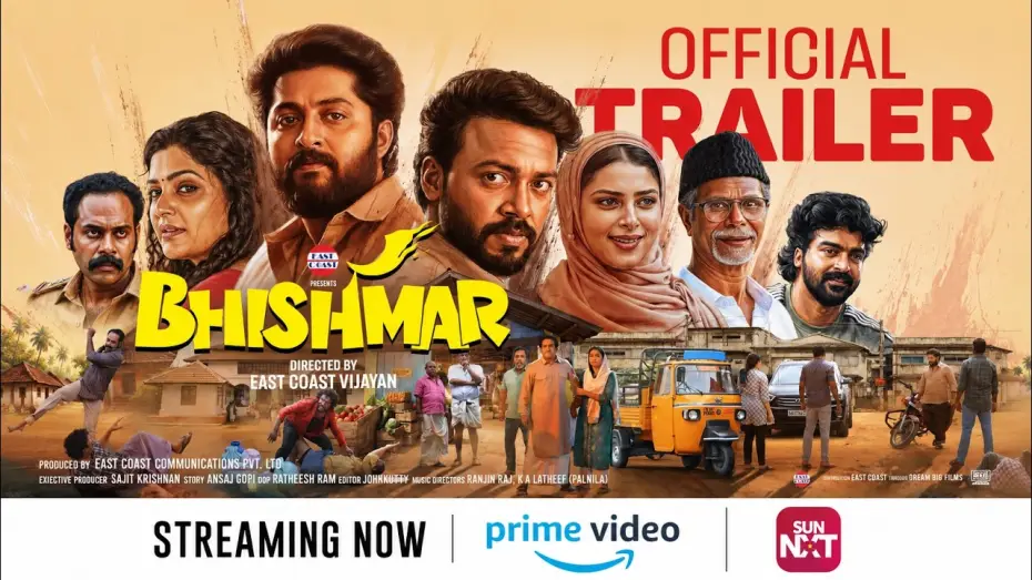 Відео до фільму Bheemseri | Bhishmar Official Trailer | East Coast Vijayan | Dhyan Sreenivasan| Vishnu Unnikrishnan|Divya Pillai