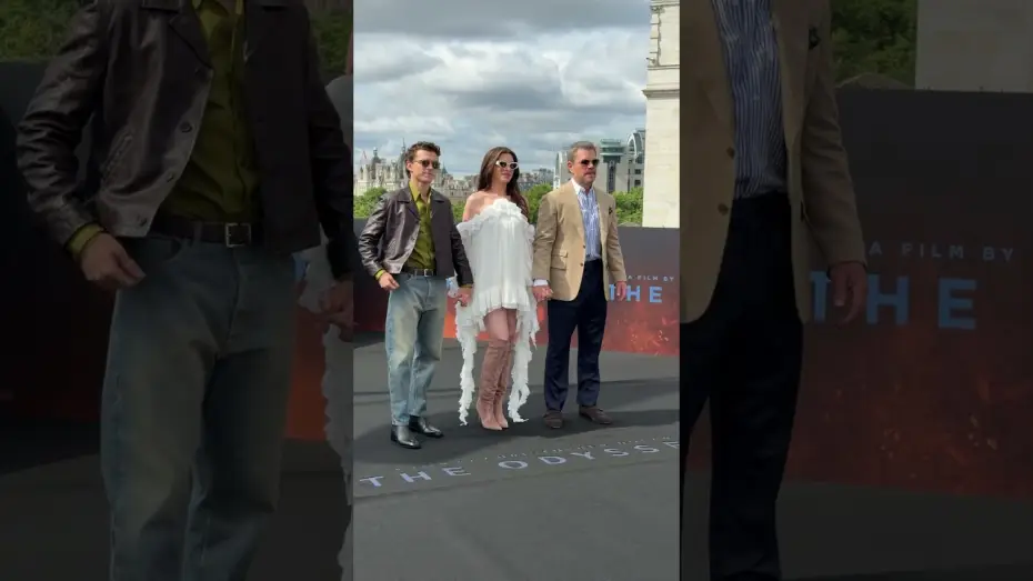 Відео до фільму Одіссея — A family affair... Matt Damon, Anne Hathaway & Tom Holland AKA Father, Mother & Son in The Odyssey.