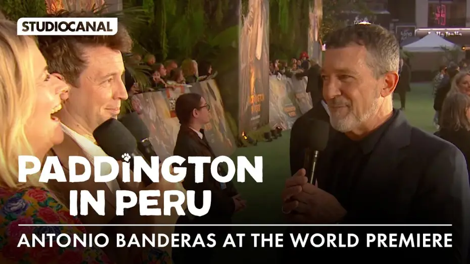 Відео до фільму Пригоди Паддінґтона в Перу | Antonio Banderas Interview at the World Premiere
