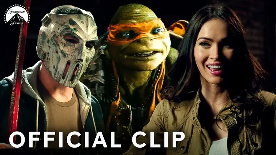 Відео до фільму Підлітки-мутанти. Черепашки-ніндзя 2 — Megan Fox Meets Casey Jones and the Ninja Turtles