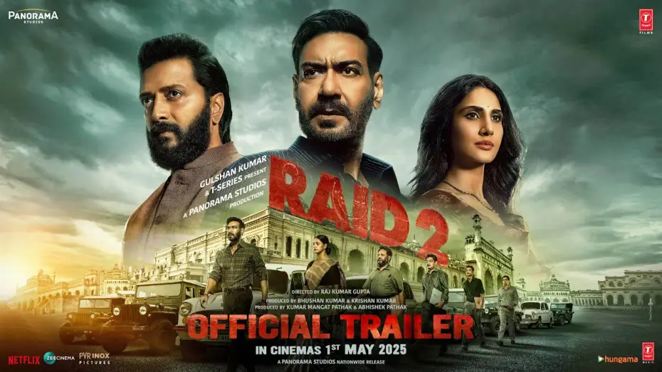 Відео до фільму रेड २ | RAID 2 (TRAILER): Ajay D | Riteish D | Vaani K | Raj K | Abhishek P | Kumar M | Bhushan K, Krishan K