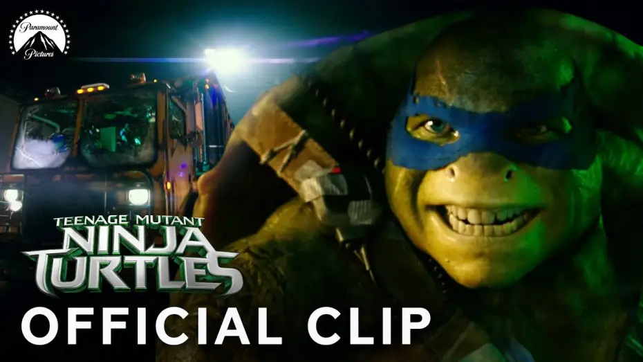 Відео до фільму Підлітки-мутанти. Черепашки-ніндзя 2 — Ninja Turtles v. Shredder (Truck Chase Scene)