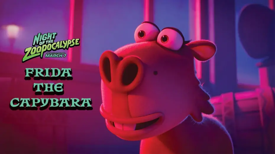 Відео до фільму Ніч жаху у зоопарку | Frida the Capybara Vibes to the Viral Capybara Song