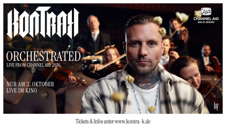 Відео до фільму Kontra K: Orchestrated - Live from Channel Aid 2026 — KONTRA K ORCHESTRATED – LIVE FROM CHANNEL AID 2026 I TRAILER