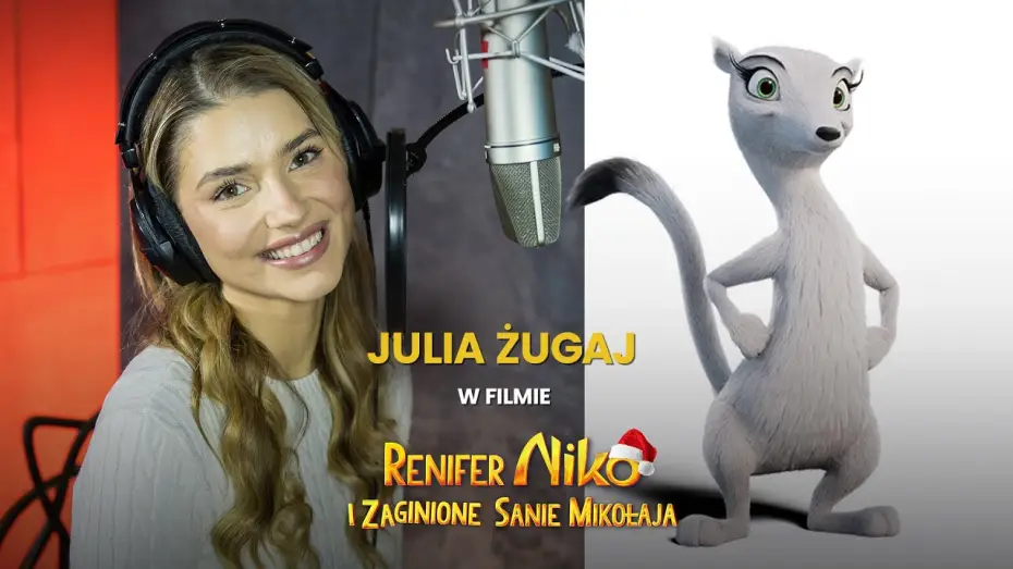 Відео до фільму Ніко: за Північним сяйвом | Julia Żugaj w studio dubbingowym