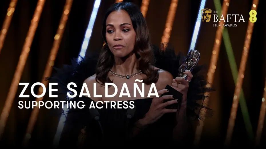 Відео до фільму Емілія Перес | Zoe Salda&ntilde;a wins Supporting Actress for her role in Emilia P&eacute;rez as Rita | BAFTA Film Awards 2025