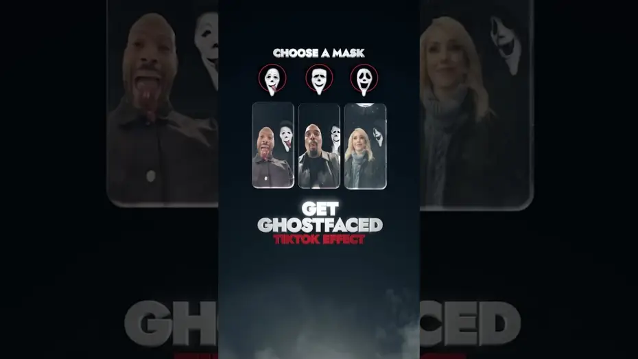 Відео до фільму Дуже страшне кіно | get ghostfaced with our Scary Movie tiktok effect.