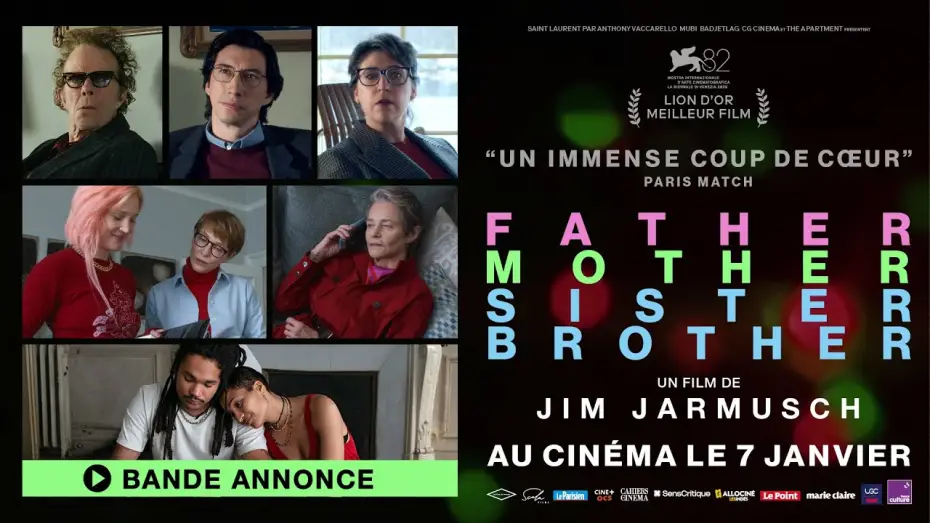 Відео до фільму Батько, мати, сестра, брат | Bande-annonce officielle - FATHER MOTHER SISTER BROTHER de Jim Jarmusch (au cin&eacute;ma le 7 janvier)